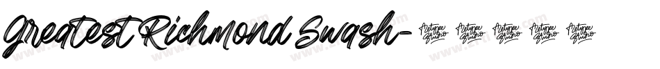 Greatest Richmond Swash字体转换